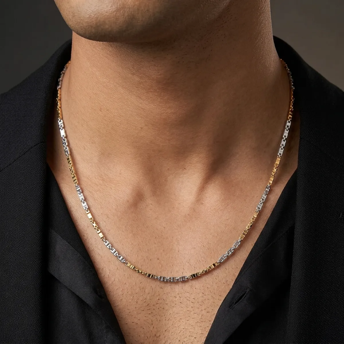 Dual Tone Link Chain